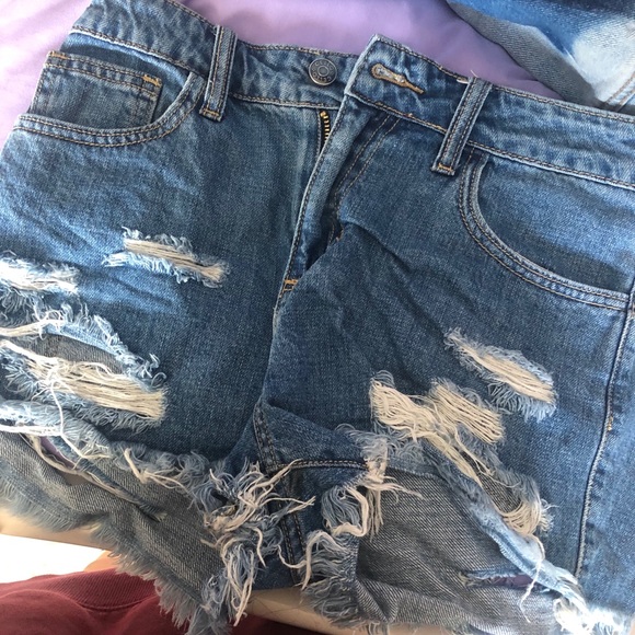 FREE PEOPLE shorts with slit in back - Picture 2 of 3